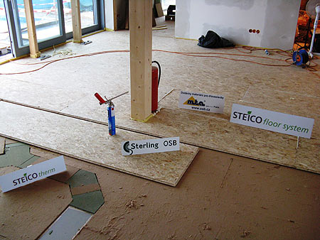Dům snů - podlahy - Steico floor system